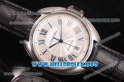 Cartier Cle de Cartier Miyota 9015 Automatic Steel Case with Silver Dial and Roamn Numeral Markers