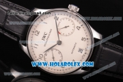 IWC Portugieser Power Reserve Clone IWC 52010 Automatic Steel Case with Arabic Numeral Markers and White Dial (ZF)