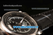 Parmigiani Chronometre Clone Original Movement Steel Case With Calfskin Strap Black Dial