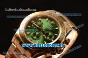 Rolex Daytona Yellow Gold Rolex 4130 Auto Best Edition 1:1 Clone Green Dial 116508