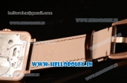 Bell & Ross BR X2 Tourbillon Manual Winding Rose Gold Case With Alligator Strap All Sapphire