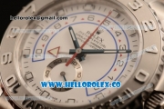 Rolex Yacht-Master II Chronograph Swiss Valjoux 7750 Automatic Steel Case with White Dial and Dots Markers (JF)