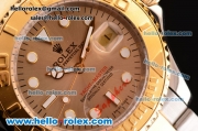 Rolex Yacht-Master 2813 Automatic Movement Two Tone Strap with Gold Dial