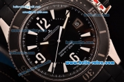 Jaeger LeCoultre Master Compressor Diving Navy Seals Swiss ETA 2836 Automatic Steel Case PVD Bracelet Black Dial with Stick/Numeral Markers