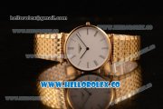 Longines La Grande Classique SWISS QUARTZ Yellow Gold Case with White Dial and Yellow Gold Bracelet