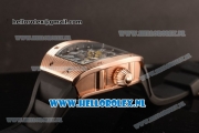 Richard Mille RM 018 Tourbillon Hommage a Boucheron Rose Gold Case with Skeleton Dial and 9015 Auto Black Rubber Strap