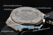 Hublot Big Bang Aero Bang Chrono Swiss Valjoux 7750 Automatic Steel Case with Stick Markers and Skeleton Dial