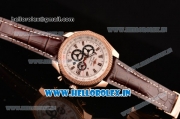 Breitling Bentley Barnato Racing Chrono Swiss Valjoux 7750 Automatic Rose Gold Case with White Dial and Stick Markers (Z)