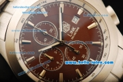 Tag Heuer Link 200 Meters Chronograph Quartz Movement Full Steel with Brown Dial