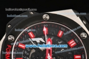 Hublot King Power F1 Swiss Valjoux 7750 Automatic Steel Case with PVD Bezel and Red Markers