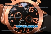 U-Boat Classico Italo Fontana Chrono Miyota Quartz Rose Gold Case with Black Dial and Arabic Numeral Markers