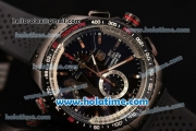 Tag Heuer Grand Carrera 36 Chrono Miyota OS10 Quartz PVD Case with Black Dial and Silver Sitck Markers