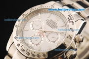 Rolex Daytona Automatic Movement Full Steel with White Dial