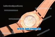 Audemars Piguet Royal Oak 39MM Miyota 9015 Automatic Rose Gold Case with Blue Dial and Stick Markers (BP)