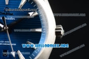 Omega Seamaster Aqua Terra 150M Clone Omega 8500 Automatic Stainless Steel Case/Bracelet with Blue Horizontal Stripe Dial Silver Stick Markers (YF)