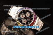 Rolex Daytona Rainbow 316L Steel Case With Clone Rolex 4130 1:1 Clone 116509 EF