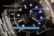 Rolex DEEPSEA Sea-Dweller Clone Rolex 3135 Automatic PVD Case Blue Dial With Dots Markers PVD Bracelet (BP)