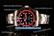 Rolex Sea-Dweller Deepsea Asia 2813 Automatic Steel Case/Strap with Black Dial and Hot Pink Diver Index