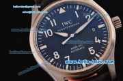 IWC Pilot's Mark XVI Swiss ETA 2892 Automatic Steel Case with Black Dial Numeral Markers and Black Leather Strap