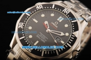 Omega Seamaster Automatic Movment Steel Case with Black Dial and Stainless Steel Strap 43mm