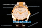 Rolex Datejust II Asia 2813 Automatic Steel/Yellow Gold Case with Diamonds Markers and White Dial