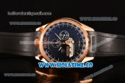 Tag Heuer Mikrogirder 2000 Chrono Miyota Quartz Rose Gold Case with Black Dial and Rubber Strap - Orange Second Hand