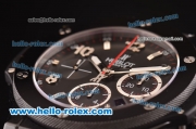 Hublot Big Bang Hub 4100 Ceramic Case/Bezel with Black Dial and Black Rubber Strap - 1:1 Original