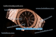 Audemars Piguet Royal Oak 41 Swiss ETA 2824 Automatic Full Rose Gold with Black Dial and Stick Markers - 1:1 Original (Z)