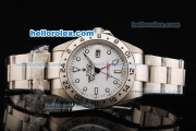 Rolex Explorer II Automatic Working GMT with White Dial Upgrade Version