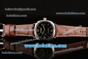 Panerai PAM388 Radiomir Black Seal 3 Days Clone P.9000 Automatic Steel Case with Brown Leahter Strap and Black Dial - 1:1 Original (Z)