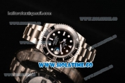 Rolex Submariner Clone Rolex 3135 Automatic Steel Case/Bracelet with Black Dial and White Dot Markers - 1:1 Original(NOOB)