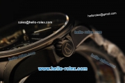 Tag Heuer Grand Carrera Pendulum Manual Winding Movement PVD Case with Black Dial and PVD Strap