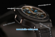 Hublot Big Bang Swiss Valjoux 7750 Automatic PVD Case with Ceramic Bezel and Black Dial