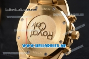 Audemars Piguet Royal Oak Miyota Quartz Yellow Gold Case/Bracelet with Blue Dial and Stick Markers