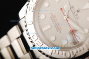 Rolex Yacht-Master Swiss ETA 2836 Automatic Movement Full Steel with Grey Dial and White Markers