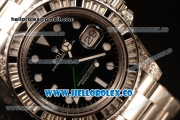 Rolex GMT-Master II All Diamond Black Bezel Automatic (Correct Hand Stack) 116759SANR