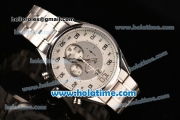 Tag Heuer Mikrograph Chrono Miyota OS10 Quartz Full Steel with White/Grey Dial and Arabic Numeral Markers