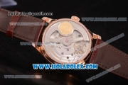 IWC Portugieser Power Reserve Clone IWC 52010 Automatic Rose Gold Case with Arabic Numeral Markers and White Dial (ZF)