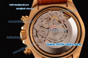 Rolex Daytona Chronograph Swiss Valjoux 7750 Auotmaitc Gold Case with Gold Numeral Markers