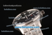 IWC Pilot Mark XVII Swiss ETA 2892 Automatic Steel Case/Strap with Black Dial and White Markers - 1:1 Original