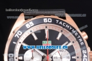 Tag Heuer Formula 1 Miyota Quartz Rose Gold Case with Stick Markers Black Dial and Black Nylon Strap