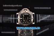 Panerai Luminor Submersible 1950 2500M 3 Days PAM 364 Clone P.9000 Automatic Titanium Case with Black Dial and Green Markers - 1:1 Original (ZF)