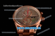 Tag Heuer Carrera Signature Chrono Miyota Quartz Rose Gold Case/Bracelet with Grey Dial and White Arabic Numeral Markers