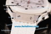 Hublot Big Bang Clone HUB4100 Automatic Steel Case with White Ceramic Bezel and White Dial - 1:1 Original (TW)