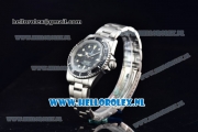 Rolex Submariner Vintage Asia 2813 Automatic Steel Case with Black Dial Yellow Dots Markers and Steel Bracelet