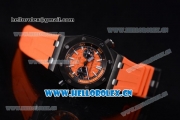 Audemars Piguet Royal Oak Offshore Diver Chronograph Clone AP Calibre 3126 Automatic PVD Case Orange Dial Orange Rubber Strap and Stick Markers (EF)