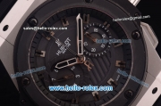 Hublot King Power Chronograph Swiss Valjoux 7750 Automatic Steel Case with PVD Bezel and Black Dial