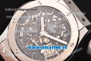 Hublot Classic Fusion Asia 6497 Manual Winding Steel Case with Skeleton Dial and Stick Markers