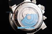 Ulysse Nardin Maxi Marine Swiss Valjoux 7750 Automatic Movement White Dial with Black Rubber Strap