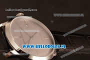 Girard Perregaux 1966 9015 Auto Steel Case with Grey Dial and Black Leather Strap